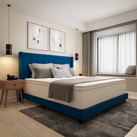 Flash Furniture 14 King Euro Top Memory Foam Hybrid Mattress CL-LUXET232-14-K-GG